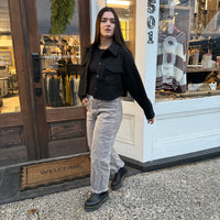 The Back Alley Crop — Faux Wool Jacket