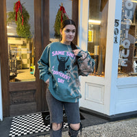 Same Shit Different Day Bleached Crewneck Sweatshirt