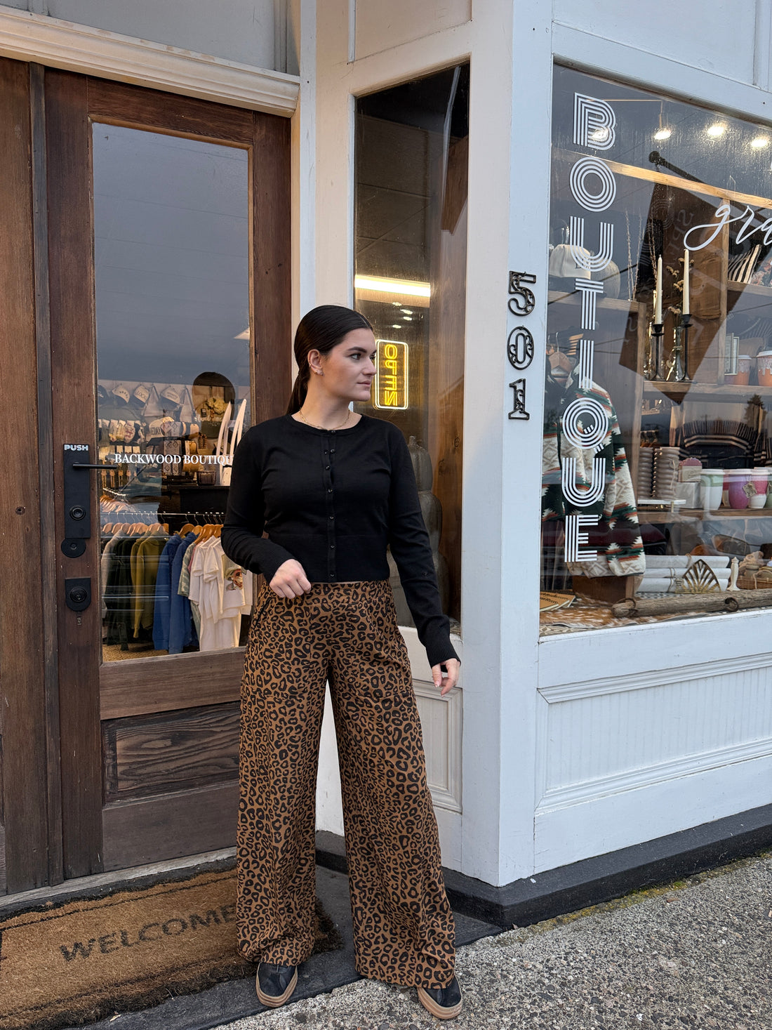 Midnight Knit Button Down Sweater