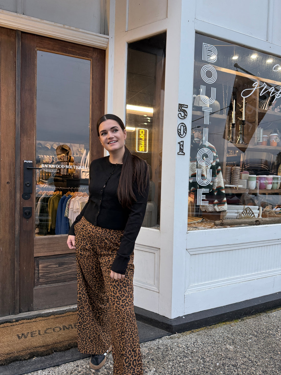 Midnight Knit Button Down Sweater