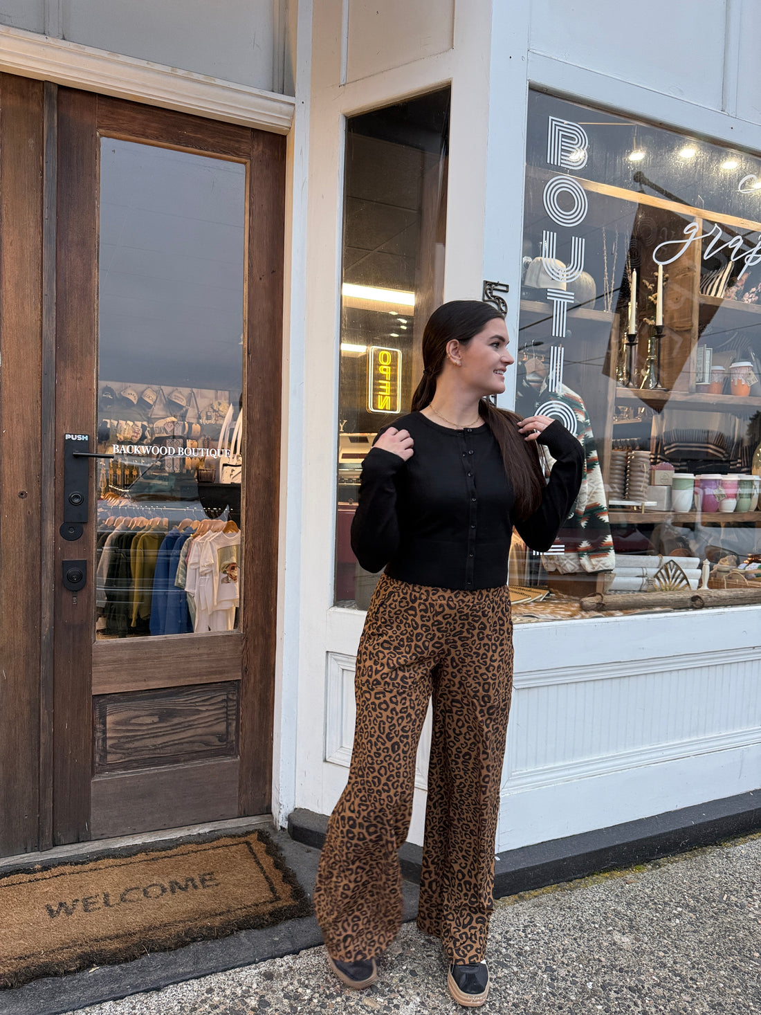 Midnight Knit Button Down Sweater