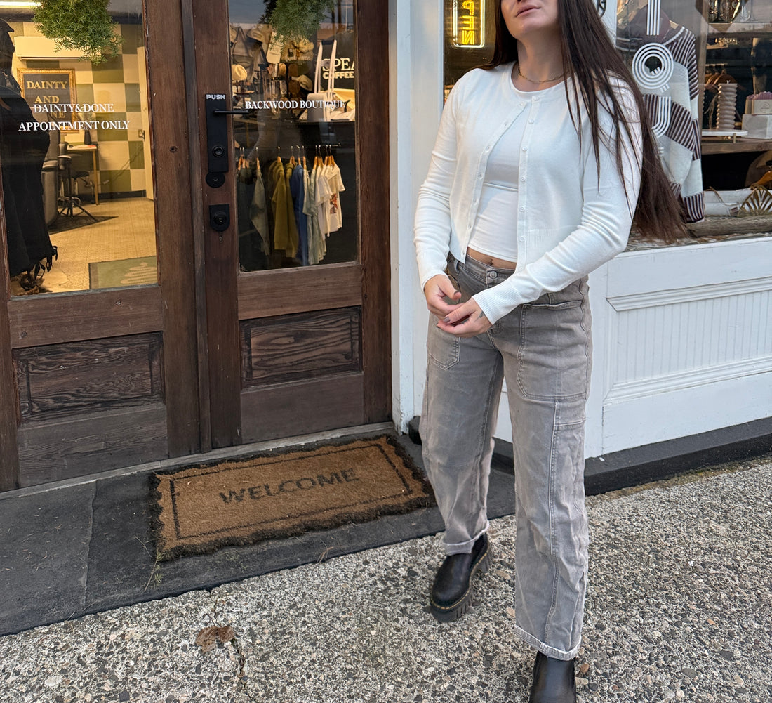 Snowfall Knit Button Down Sweater