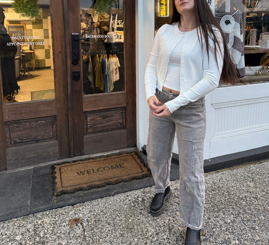 Snowfall Knit Button Down Sweater