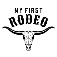 My First Rodeo Bull Skull Graphic