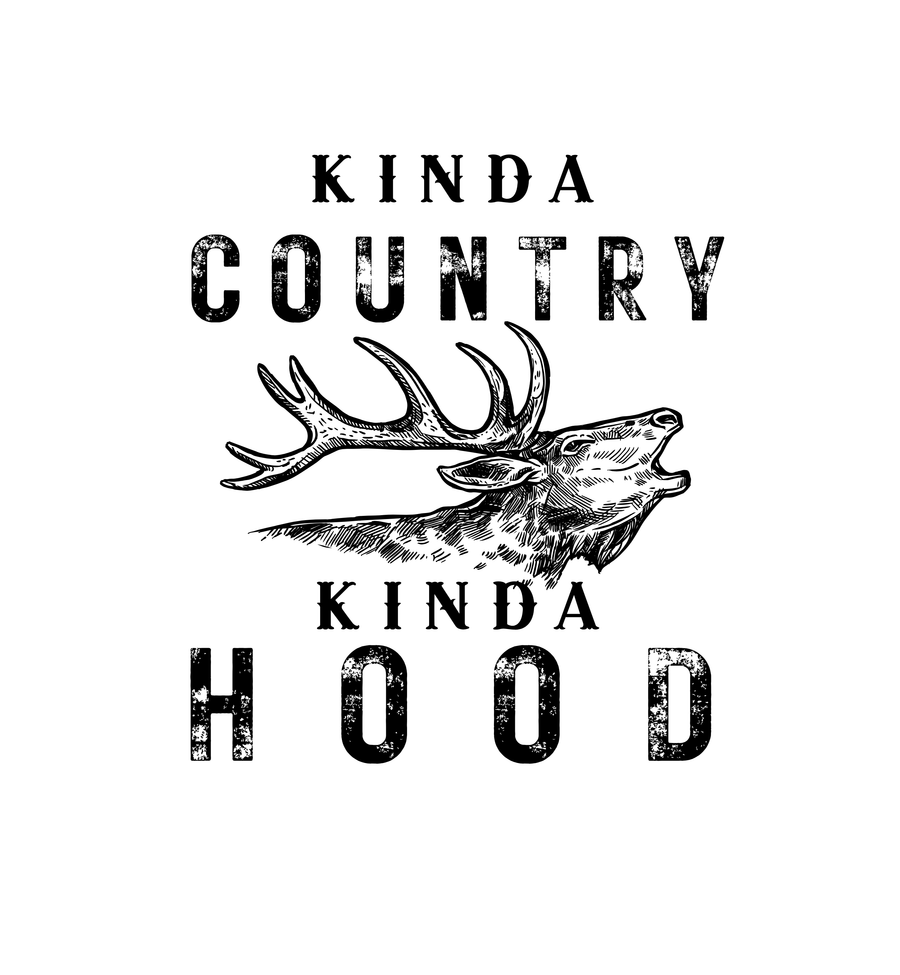 Kinda Country Kinda Hood Elk Graphic