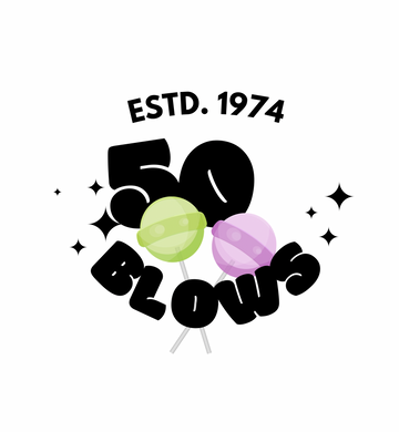 50 Blows Custom Birthday Graphic