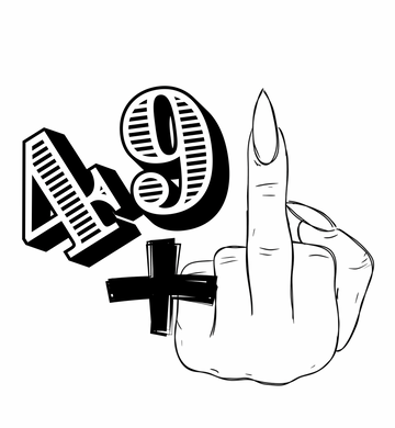 49 + One Middle Finger Birthday Graphic