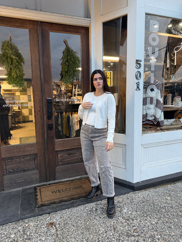 Snowfall Knit Button Down Sweater