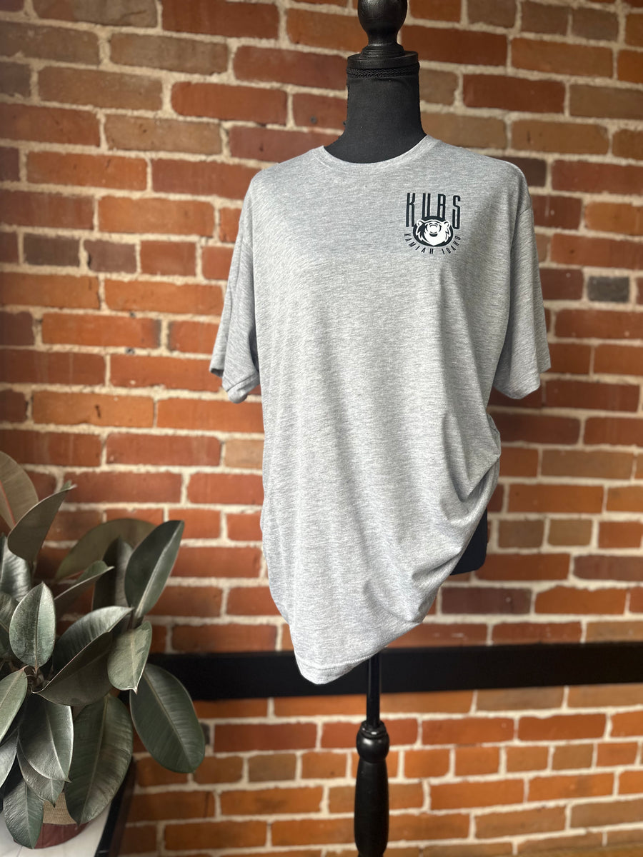 Kamiah Idaho Kubs Grey Tee Ready to Ship