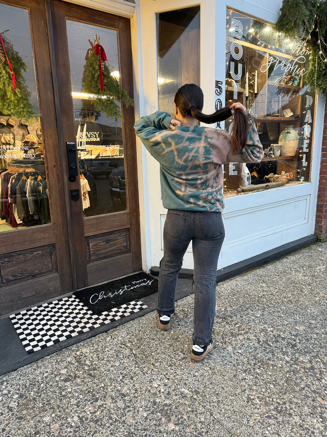 Same Shit Different Day Bleached Crewneck Sweatshirt