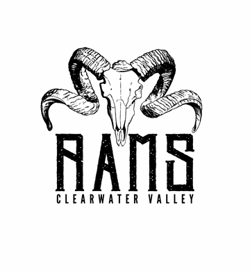 Rams Clearwater Valley Ram Skull Graphic