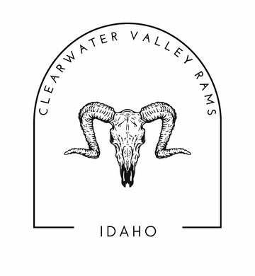 Clearwater Valley Rams Idaho Arched Skull Graphic
