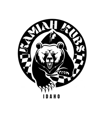 Kamiah Kubs Idaho Round Checkered Bear Graphic